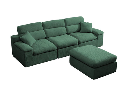 Corner Chaise Sofa With High Backrest