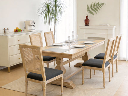 Dining Chairs With Square Back (Set of 2)