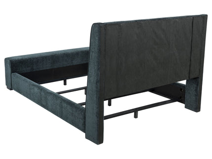 Sebastian - Upholstered Bed With Built-In Flame Visualizer And Bluetooth Speaker