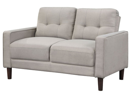 Harvey - Tufted Loveseat With Track Arm Design
