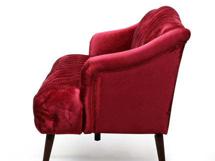 Comfy 3 Seat Sofa With Wooden Legs, For Living Room And Study