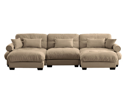 Super Comfort Oversized Modular Sectional Sofa With Movable Ottoman