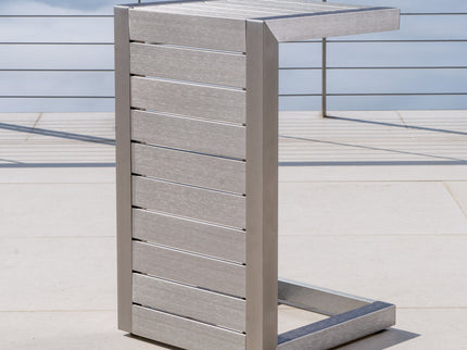 Aluminum Outdoor C - Shaped Side Table For Patio