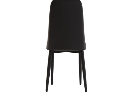 Modern Dining Chair With Cushions And Metal Legs