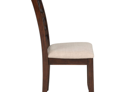 Verety - 5 Piece Round Dining Set With Chairs - Dark Brown
