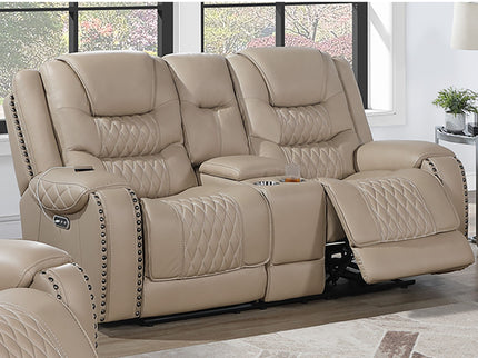 Power Motion Sofa Set With USB Ports And Adjustable Headrests