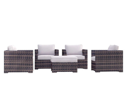 Outdoor Patio Chair Set For Patio With Foam Cushions