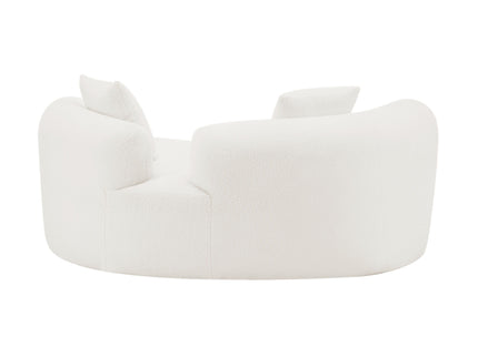 Modern Curved Loveseat