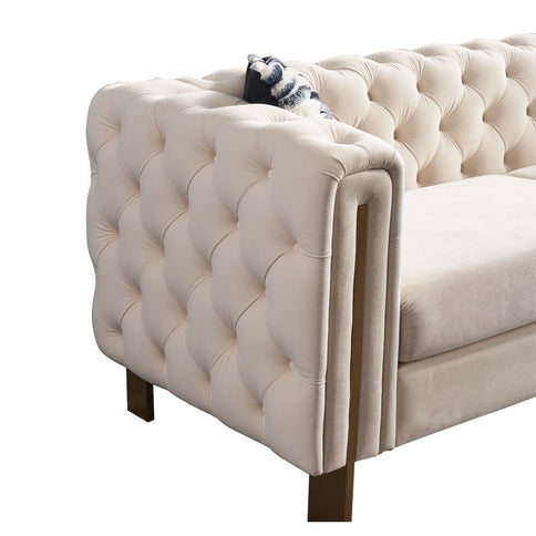 Chesterfield - Modern Tufted Living Room Sofa, 84.25''W Couch