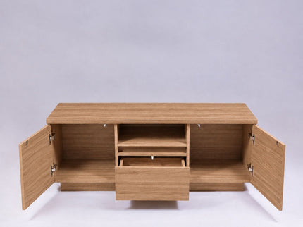 TV Stand For TVs Up To 50" With 1 Drawer And 2 Doors - Oak