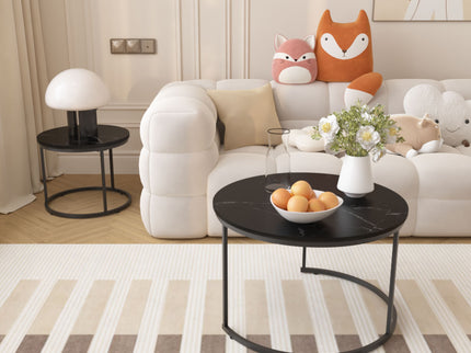 Round Nesting Coffee Table (Set of 2)