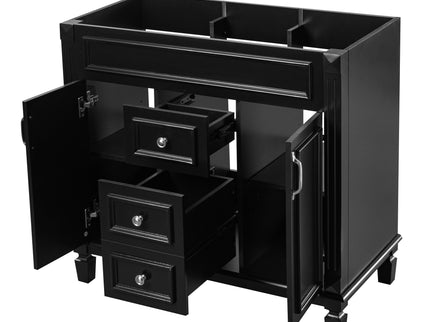 Bathroom Vanity Cabinet With 2 Soft Closing Doors And 2 Drawers