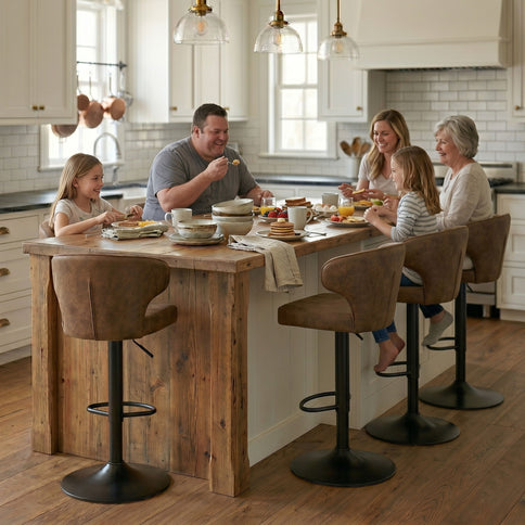 Adjustable Swivel Bar Chair
