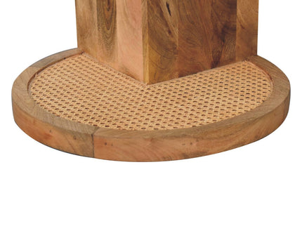 Close Knit Corner End Table - Oak