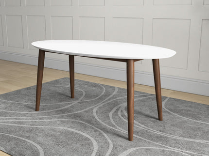 Ada - Mid-Century Modern Style Oval Dining Table