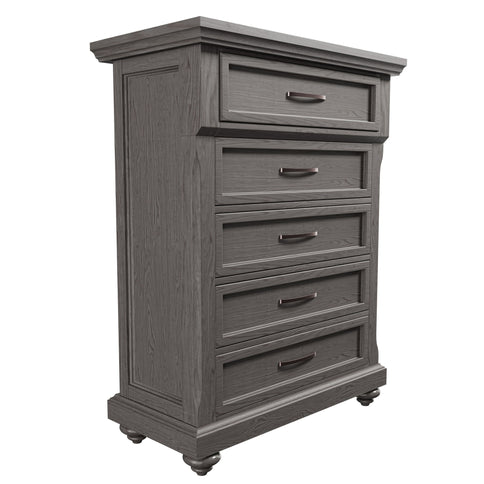 1 Piece Chest With Unique Legs - Antique Gray