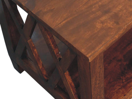 Belmont - X Frame Coffee Table - Brown