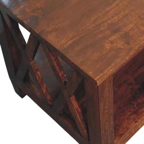Belmont - X Frame Coffee Table - Brown