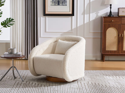 Swivel Accent Chair With 360 Degree Rotating