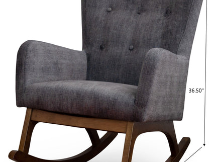 Alistair - Rocking Chair - Brown / Dark Gray