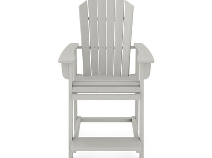 Adirondack Style Counter Chair Stylish HDPE Poly Lumber For Dining, Patio, And Garden Comfort