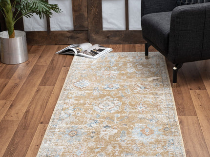 Noble - 5'3" X 7'3" Area Rug - Gold