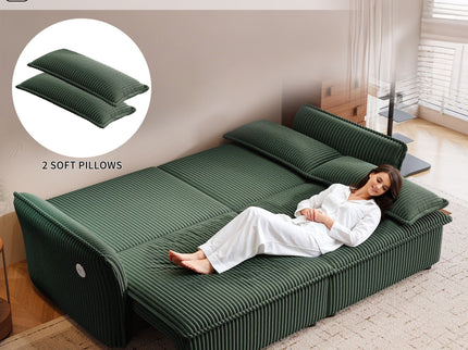 2 In 1 Convertible Sofa Bed, Multi Functional Living Room Furniture