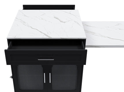 Expandable Kitchen Island With Power Outlet