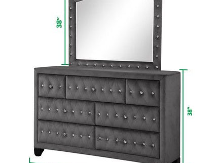 King 5 Piece Bedroom Set Made - Gray