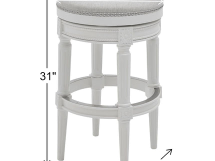 Rustic Elegance Backless Swivel Stool