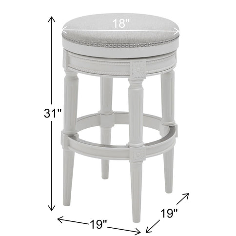 Rustic Elegance Backless Swivel Stool