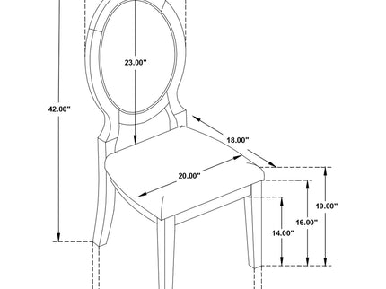 Fulton - Oval Back Dining Side Chair (Set of 2) - Espresso