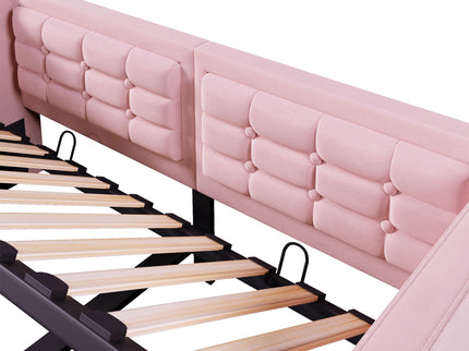 Upholstered Daybed With Hydraulic Storage And USB / Type - C Charging
