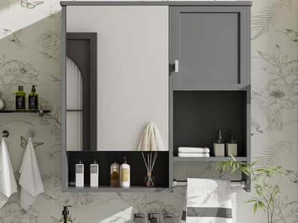 Modern Wall Mounted Bathroom Medicine Cabinet, Bathroom Wall Storage Cabinet With Mirror