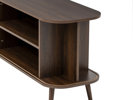 70" TV Stand, Media Center With Ample Storage - Dark Brown