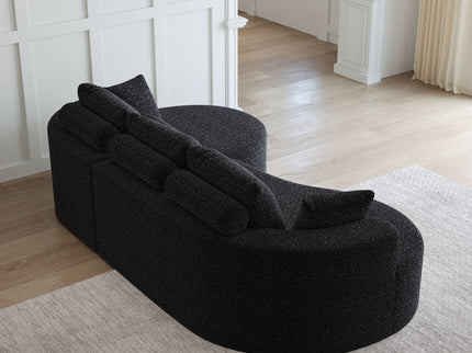Curved Oversized Sectional Sofa With Extra Deep Seat