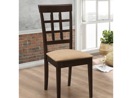 Lattice Back Dining Chair (Set of 2) - Brown