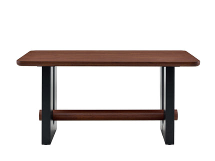 Compact Dining Table - Walnut / Black