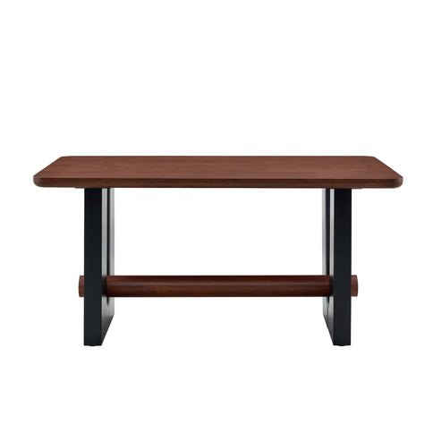 Compact Dining Table - Walnut / Black