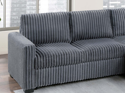 2 Piece Sectional Sofa With Right Arm Chaise And Left Arm Sofa - Dark Gray