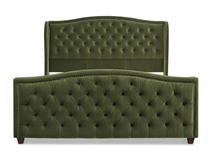 Marcella - Upholstered Shelter Headboard Bed Set