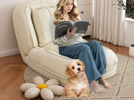 Upholstered Foldable Lazy Sofa Bed For Adults And Pets