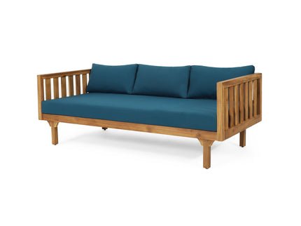 Claremont - 3 Seater Daybed Teak Acacia Wood Water Resistant Cushions