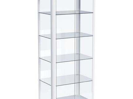 Nevra - 4 Shelf Display LED Curio Cabinet