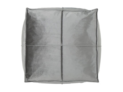 Nati - Square Pouf Ottoman And Floor Cushion - Smoke