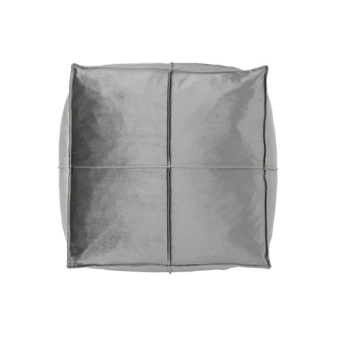 Nati - Square Pouf Ottoman And Floor Cushion - Smoke