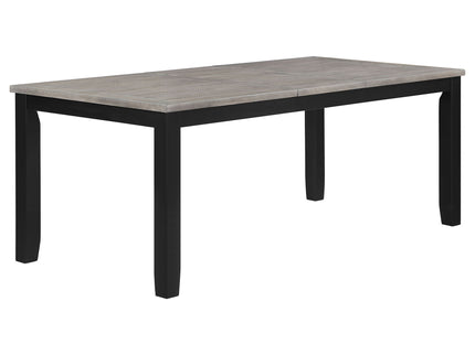 Centera - Rectangular Dining Table With Extension Leaf - Gray