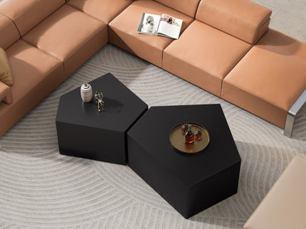 Irregular Pentagon Nesting Coffee Table Set