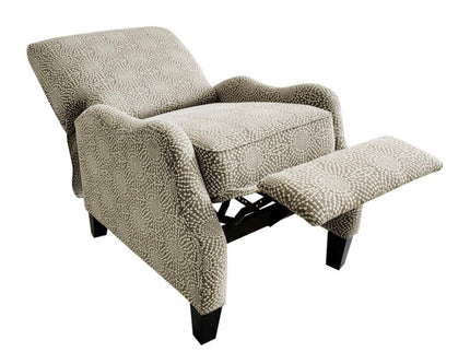 Hoffman - Push Back Recliner - Beige Multi