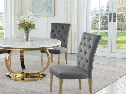 Modern Design Upholstered Dining Chair (Set of 2)